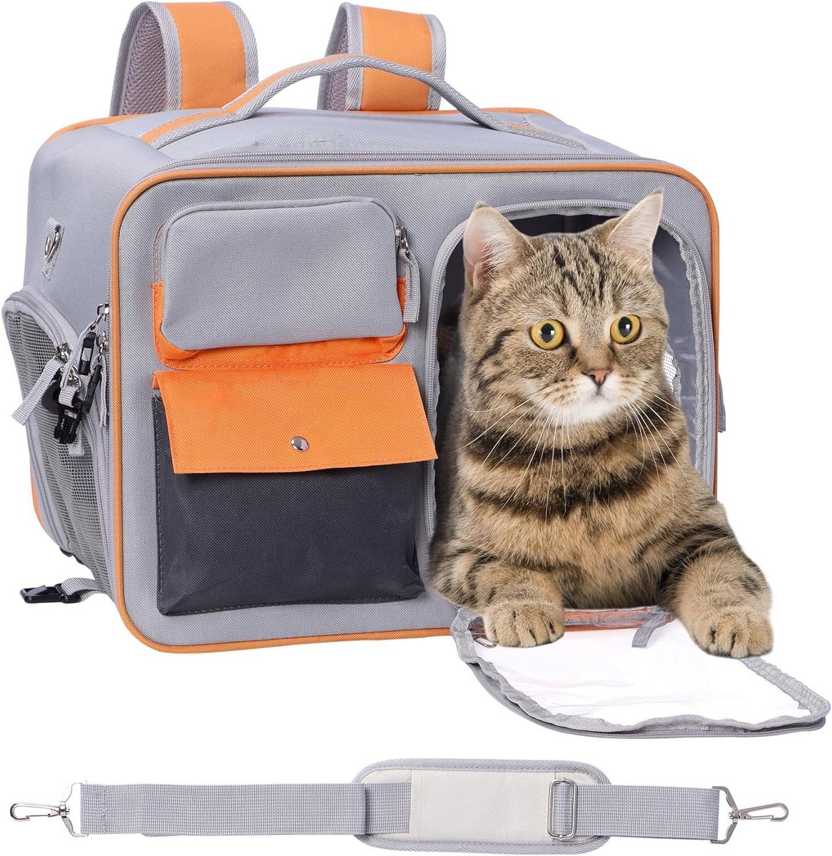 Dieren reismand - Draagtas huisdier - Reizen met huisdier - Past in vliegtuig - 40 x 30 x 25 cm