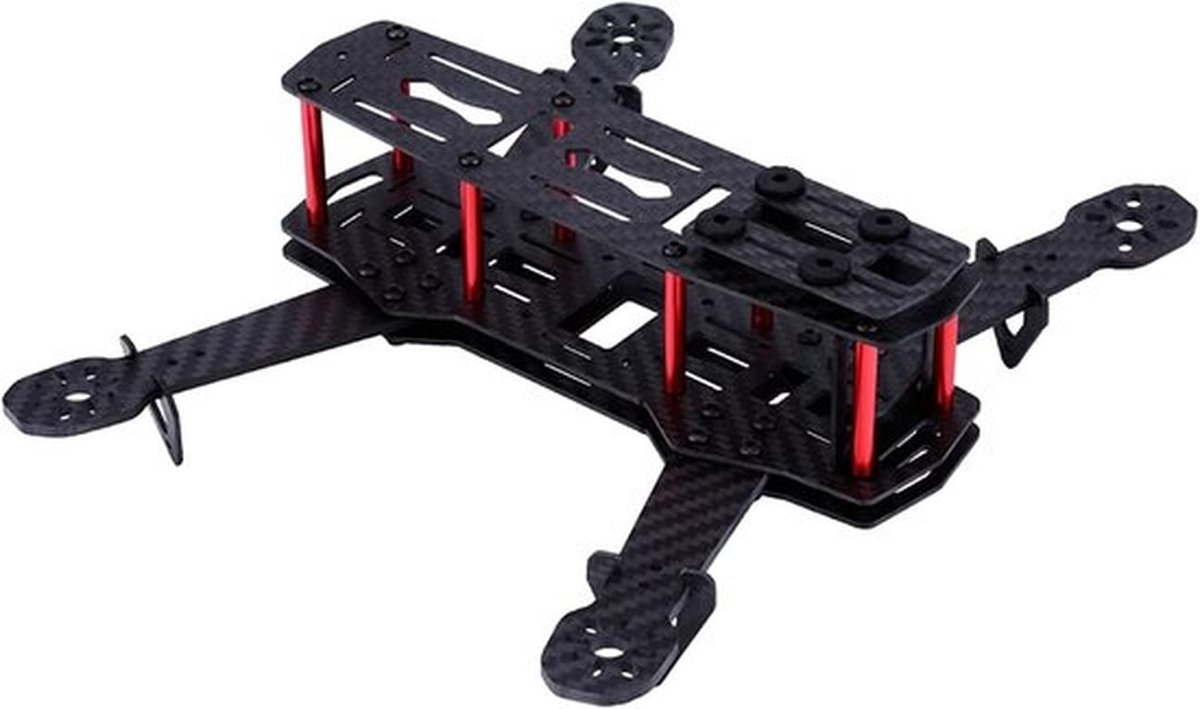 Complete drone-frame-set met schroeven, 250 mm quadcopter-frame voor FPV-race en mini 4-assige drones, ideaal voor koolstofvezelbouw en accessoires