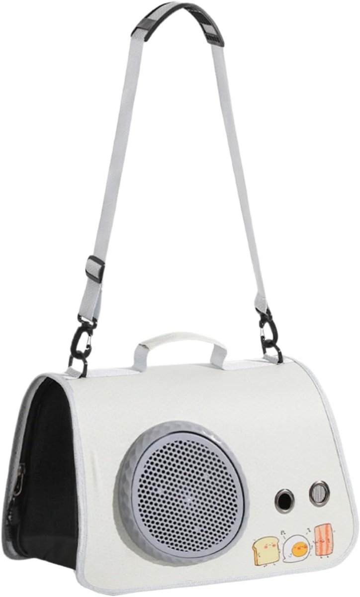 Hondentas Reistas - Dieren Opbergorganizer - Reizen met Huisdieren - 360 Ademend Gaas - 40x26x26cm - Zwart