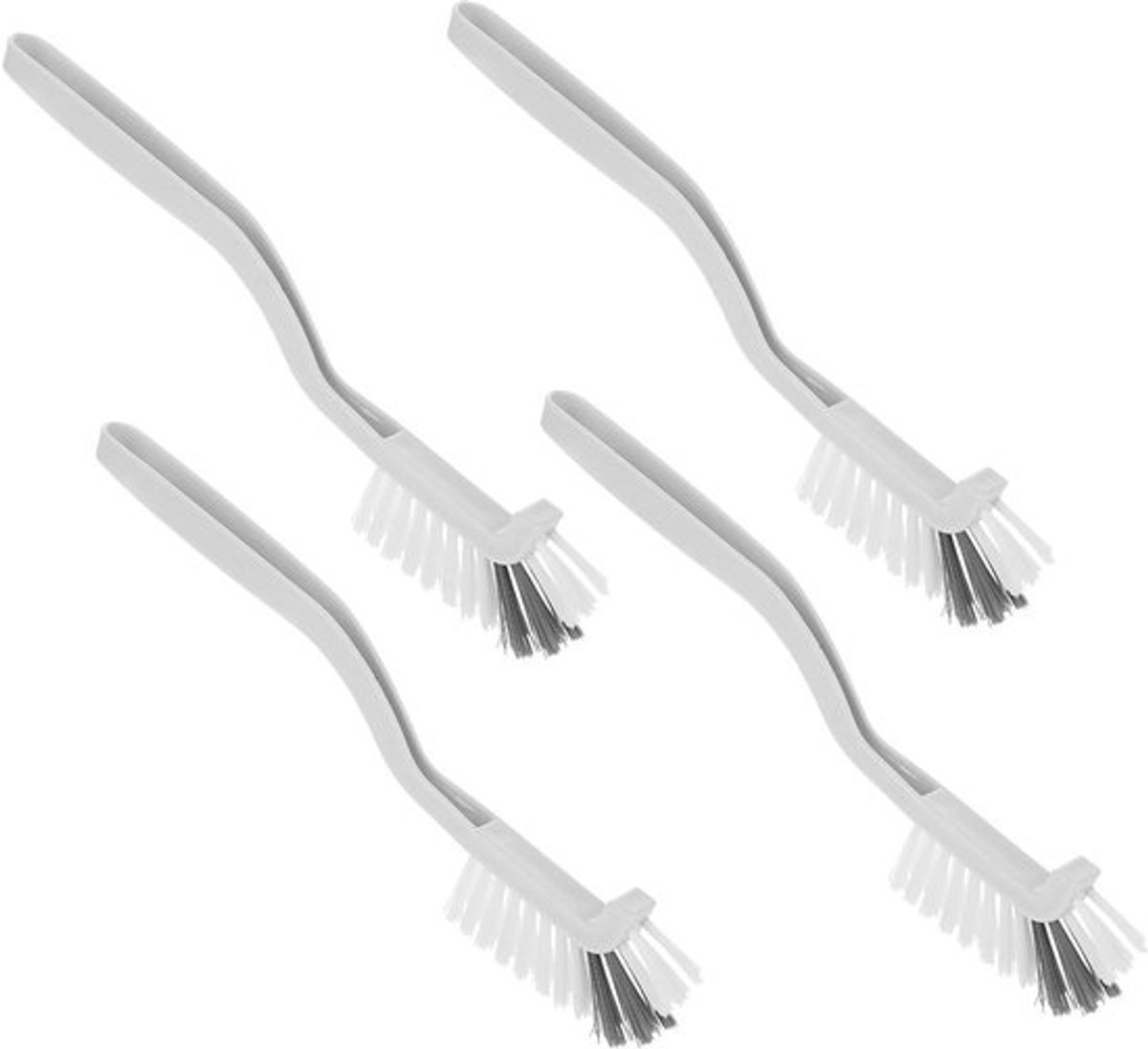 Set van 4 Curved Cleaning Brushes voor Keuken, Ideaal voor Glas, Potten en Moeilijk Bereikbare Ruimtes