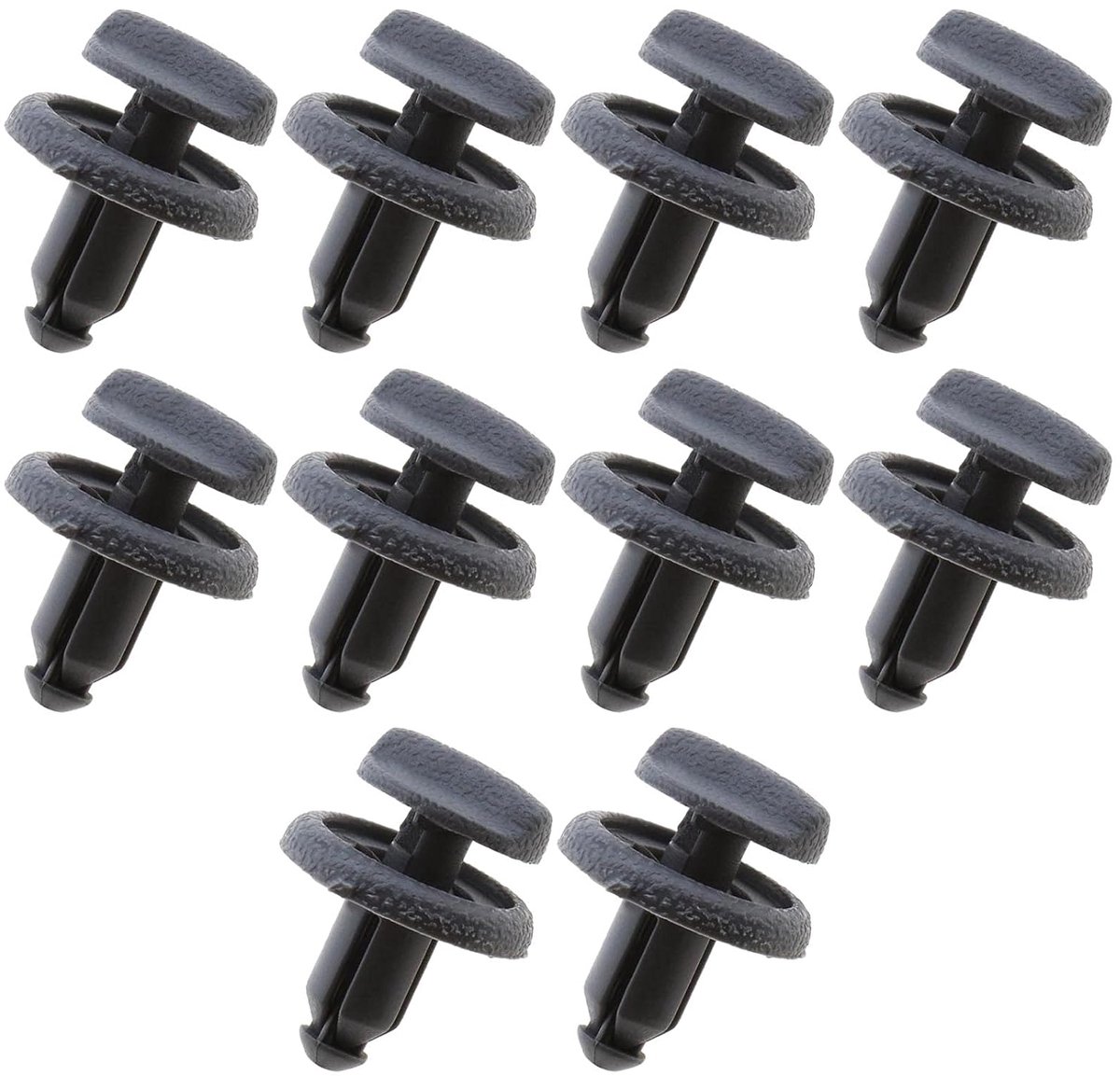 SnelShoppen - 10 Stuks Grijze Plastic Pakket Shelf Clip Vervangingsrivet Geschikt voor Nissan Juke F13 2013 en Nieuwere Type 799161KA3A