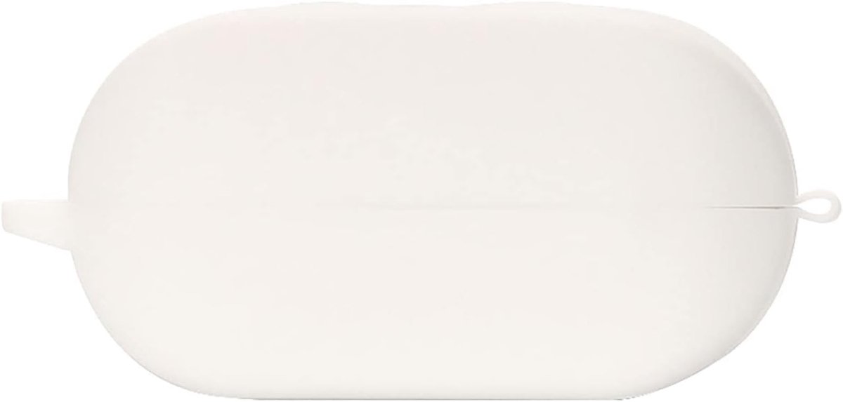 SnelShoppen - Ultra Dunne Silicone Hoes voor JLab Audio Go Air True - Zacht, Slim Fit, Anti-Val, Vingerafdrukbestendig - Wit
