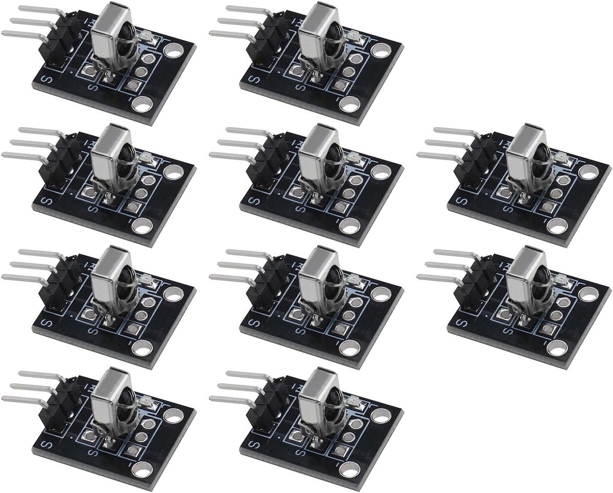SnelShoppen - Universele IR Infrarood Ontvanger Sensor Module DIY Starter Kit - 10 Stuks - Geschikt voor TV, Stereo, Airco, Verlichting en Meer