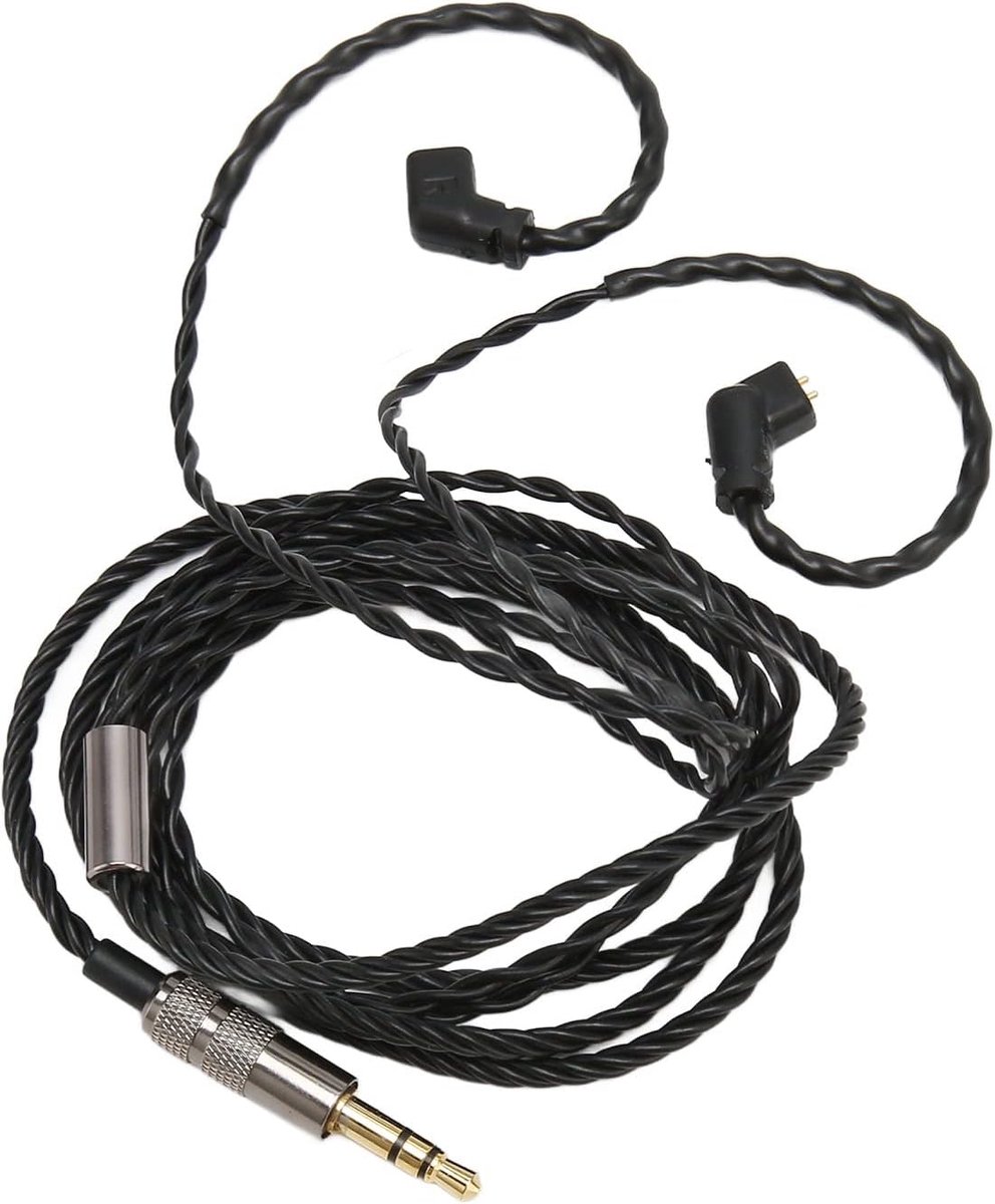 SnelShoppen - Upgrade Kabel voor Oordopjes 3.5mm naar 2 Pin 0.8mm, OFC Draadmateriaal, Ruisonderdrukking, Vervangende Hoofdtelefoonkabel voor ZSN ZSN