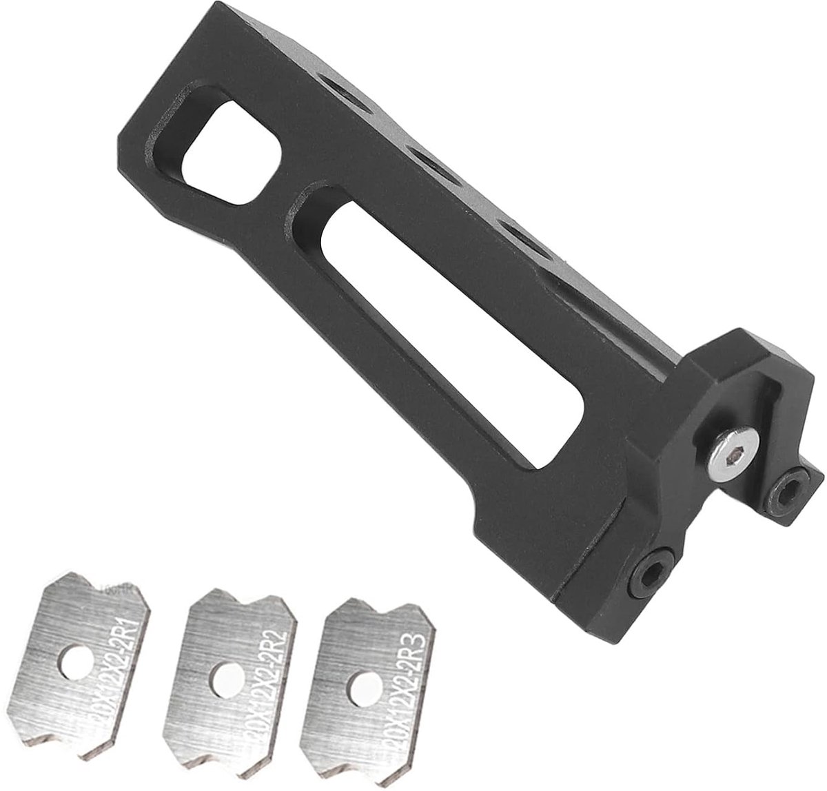 SnelShoppen - Houtbewerking Trimmer Plane Banding Trimmer Houtfineer Trimmer Chamfer Burr Schraper met 3 Bladen van Aluminium Legering