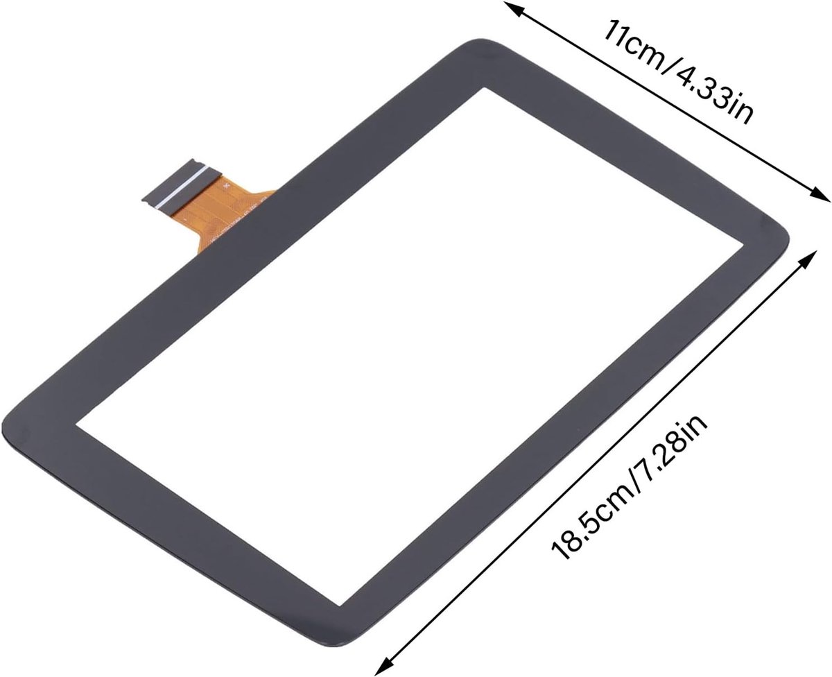 Touch Screen Digitizer, 7 Inch Touch Screen Display Glass Acrylic Transparent, Car Touch Display Glass Replacement for - ShopVlot
