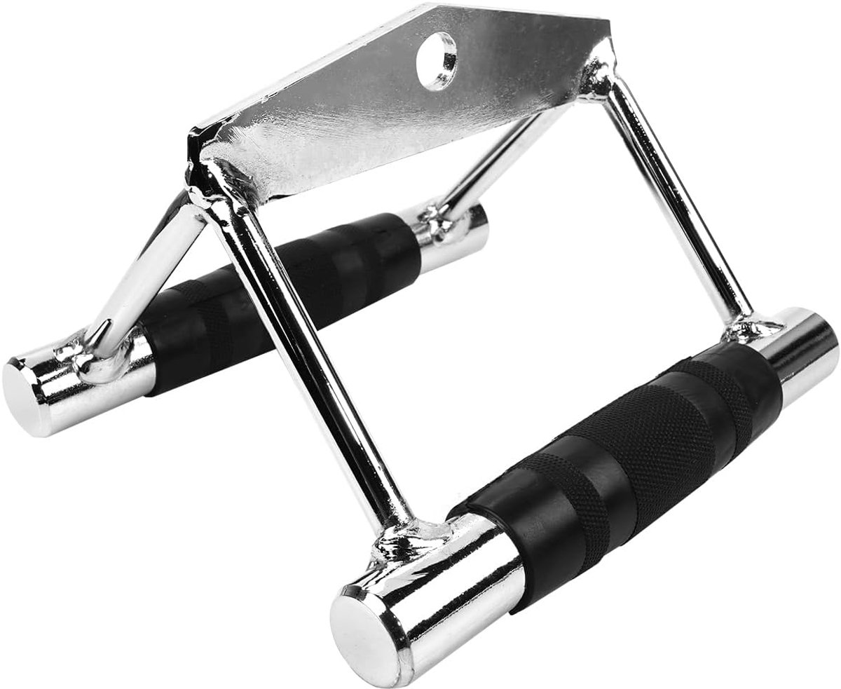 SnelShoppen - V-Handle Multifunctionele Fitness Apparatuur Training Grip Bar RVS Stirrup Grip Trekhaak Geschikt voor Pull-Down Touw Triceps Touw Recht