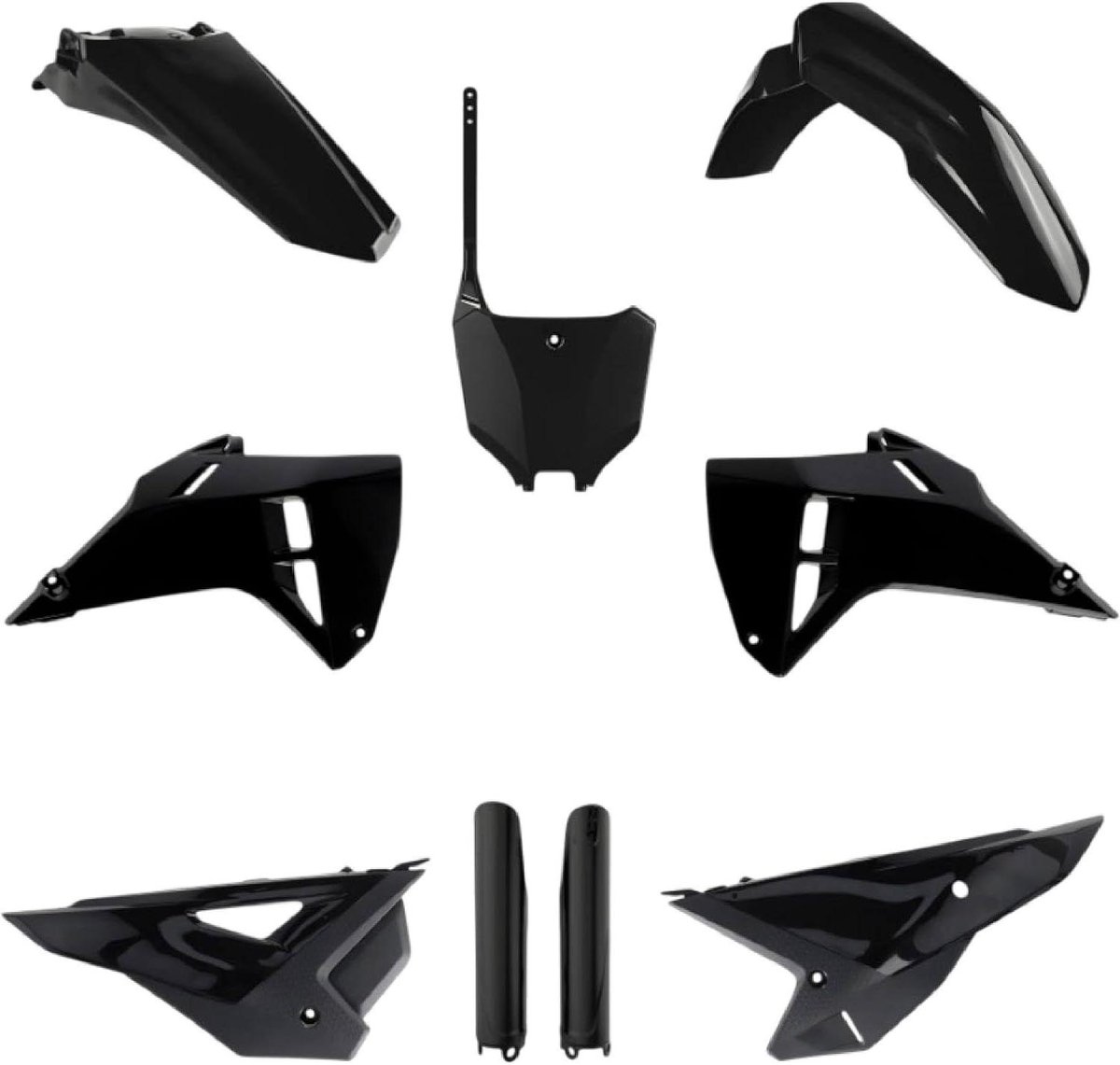 Kunststof Set - Motor Onderdelen - Motor Opknappen - OEM Kwaliteit - 25 inch - Zwart
