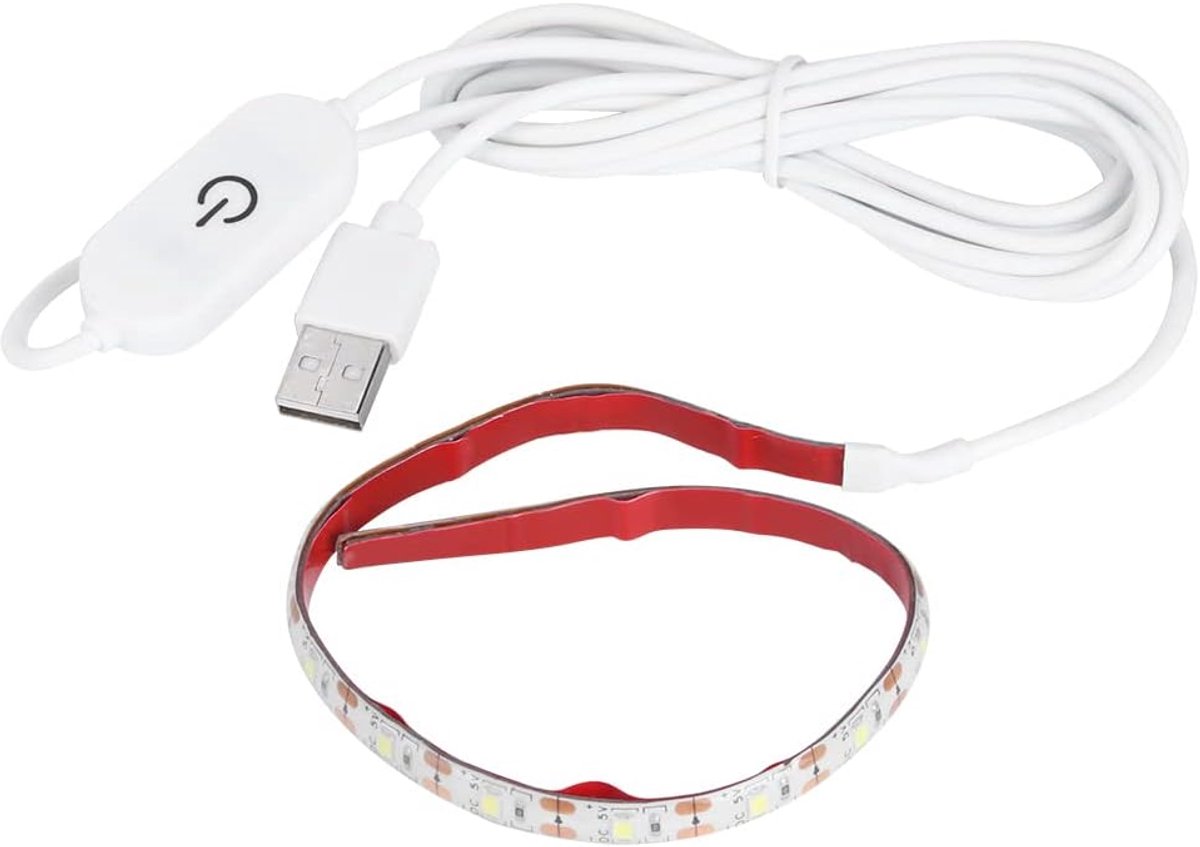 SnelShoppen - USB Naaimachine Lamp 30cm met 18 LED 6500K Touch Dimmer LED Strip Verlichting voor Naaien, Modelbouw, Solderen, Hobbykamer, Werkplaats