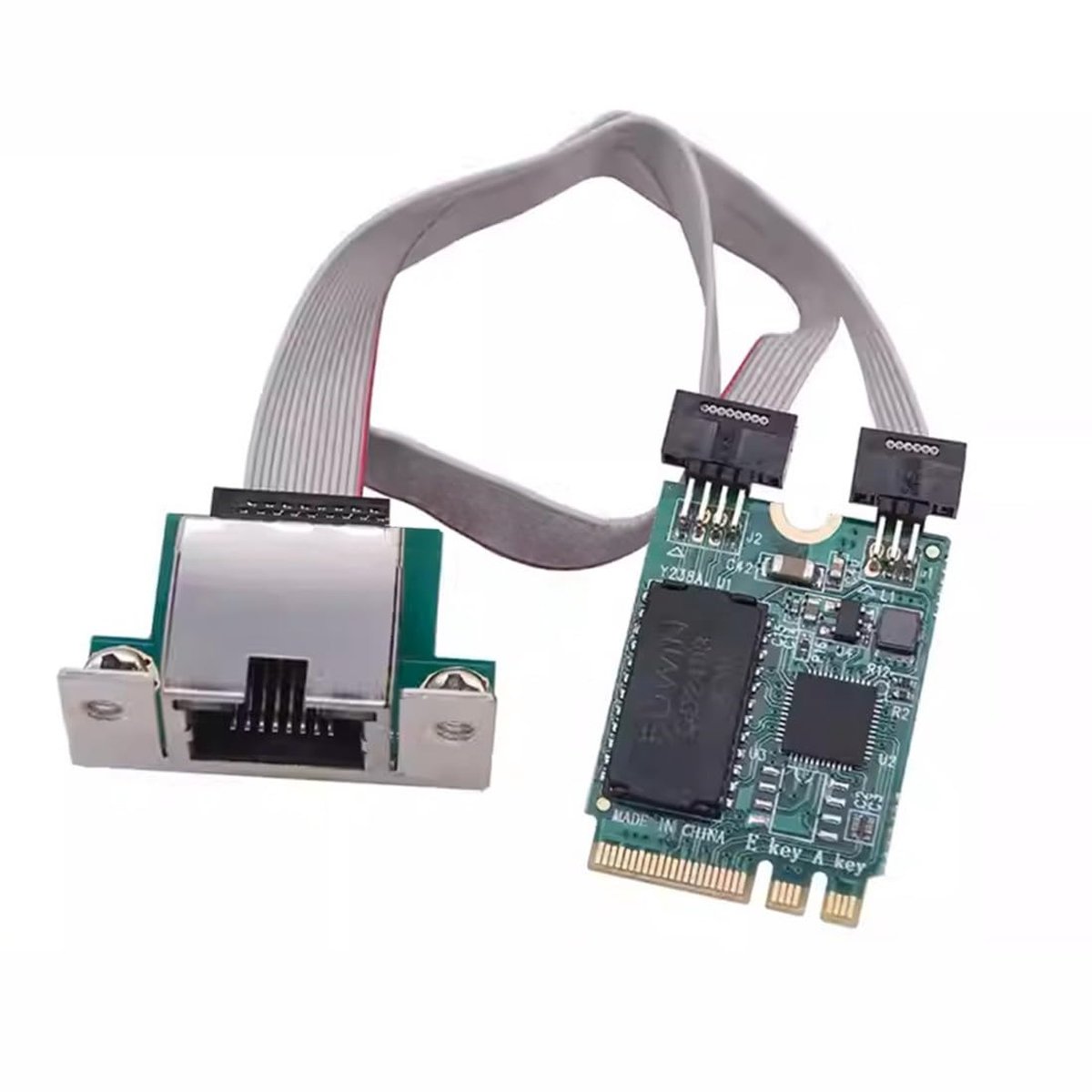 chenyang Wireless M.2 (A+E Key) to RJ45 Network Adapter, 2.5G Gigabit Ethernet Network Card Adapter for Win - ShopVlot