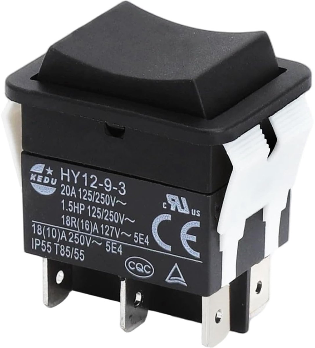 Rocker Switch 6-polig - Push Button 125/250V - 20A 2HP - Ideaal voor industriële gereedschappen - ShopVlot