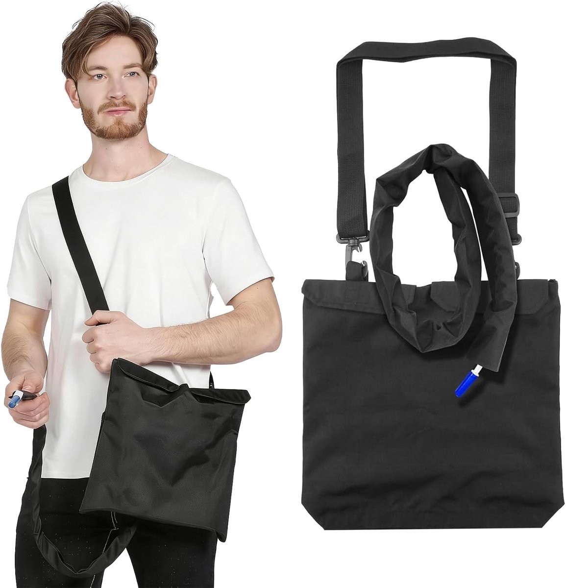 Katheterzakhouder met afdekking - opvouwbaar - universeel voor mannen, vrouwen en kinderen - ideaal voor onderweg - ShopVlot