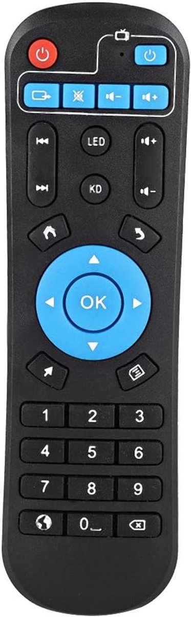 SnelShoppen - Vervangende Afstandsbediening Set-top Box STB Met Bereik Tot 8M Voor T95Z Plus T95U Pro T95V Pro - Duurzaam ABS Materiaal - 156 * 43 * 2