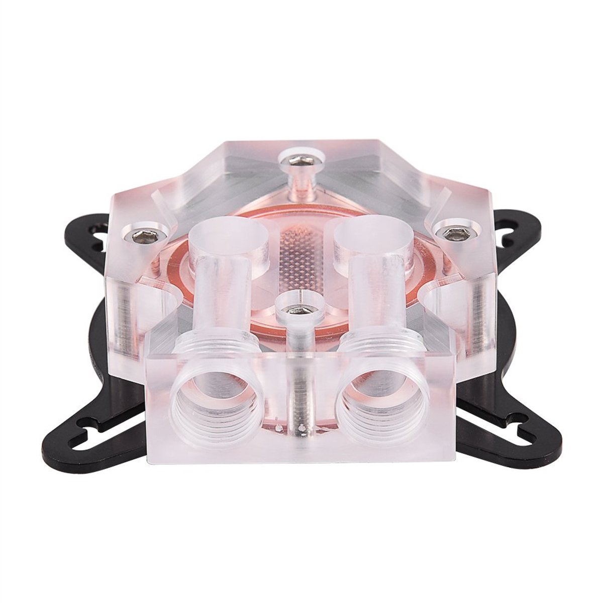 SnelShoppen - Universele GPU Waterkoelblok met 25 Waterkanalen, 40mm Koperbasis, Antioxidatie Waterblok, Compatibel met 43x43/53x53mm GPU