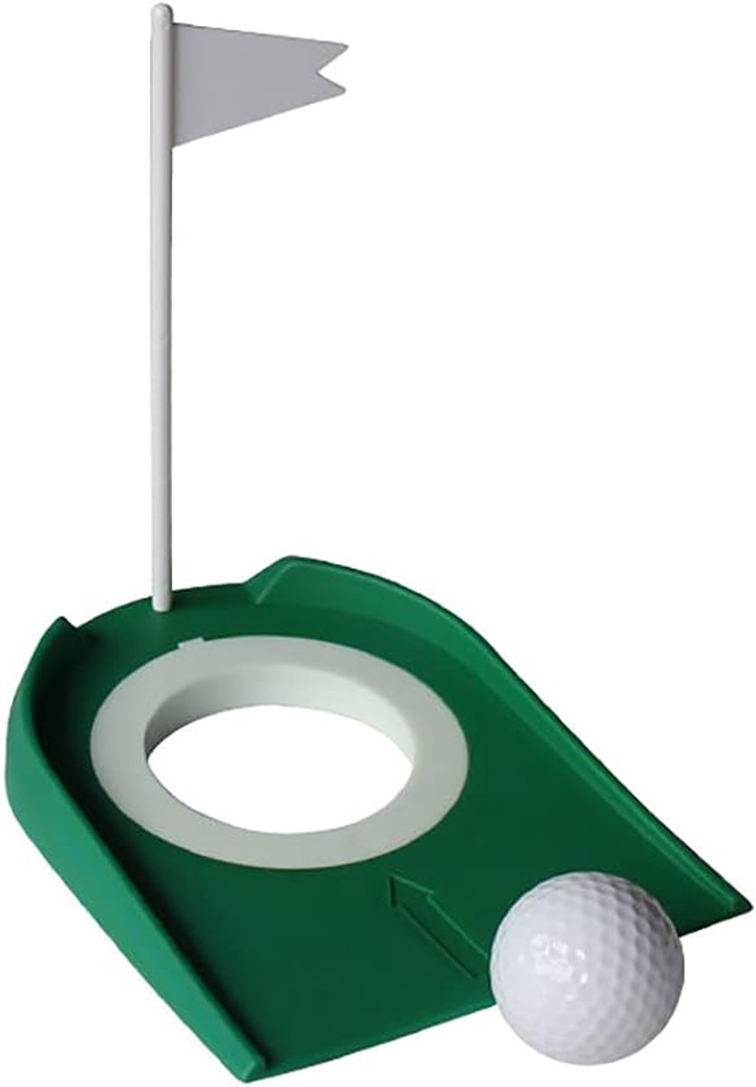 SnelShoppen - Golf Putting Cup met Vlag - Plastic Golf Putting Oefenhulpmiddel voor Nauwkeurigheid - Duurzaam en Lichtgewicht - Ideaal voor Tuin en Sp