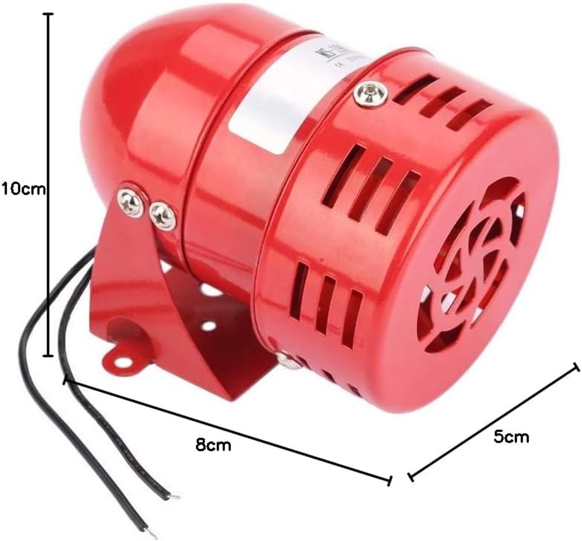 SnelShoppen - 220V 120 DB Alarm Systeem MS-190 Elektronisch Raam Motor, Hoge Decibel Mini Brand Sirene, Beveiliging voor Huis, Tuin, Boerderij, Hotel