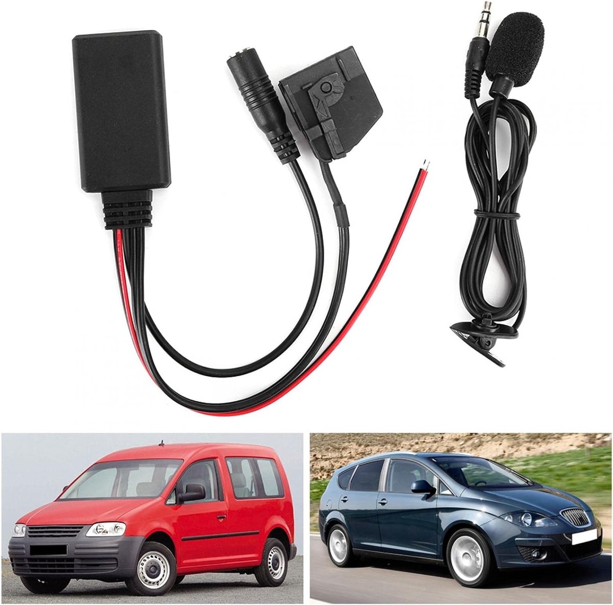 SnelShoppen - Draadloze Audio Adapter Bluetooth voor Seat Altea Leon Toledo - 18Pin MFD2 RNS2 Aux Kabel - Perfecte Geluidsoplossing voor Auto