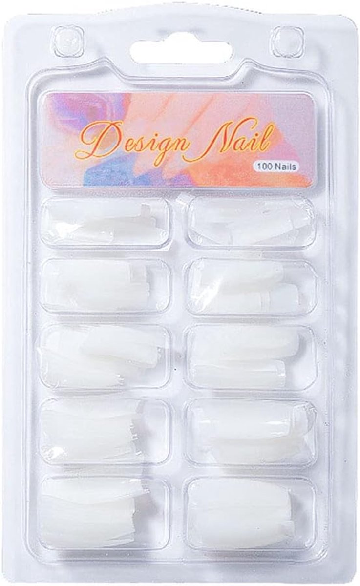 Natuurlijke Gel Nail Mold - Kunstnagels - 100 Stuks - C Curve Nail Vorm - Nail Art Manicure Gereedschap - Voor Thuisgebruik - Transparant...