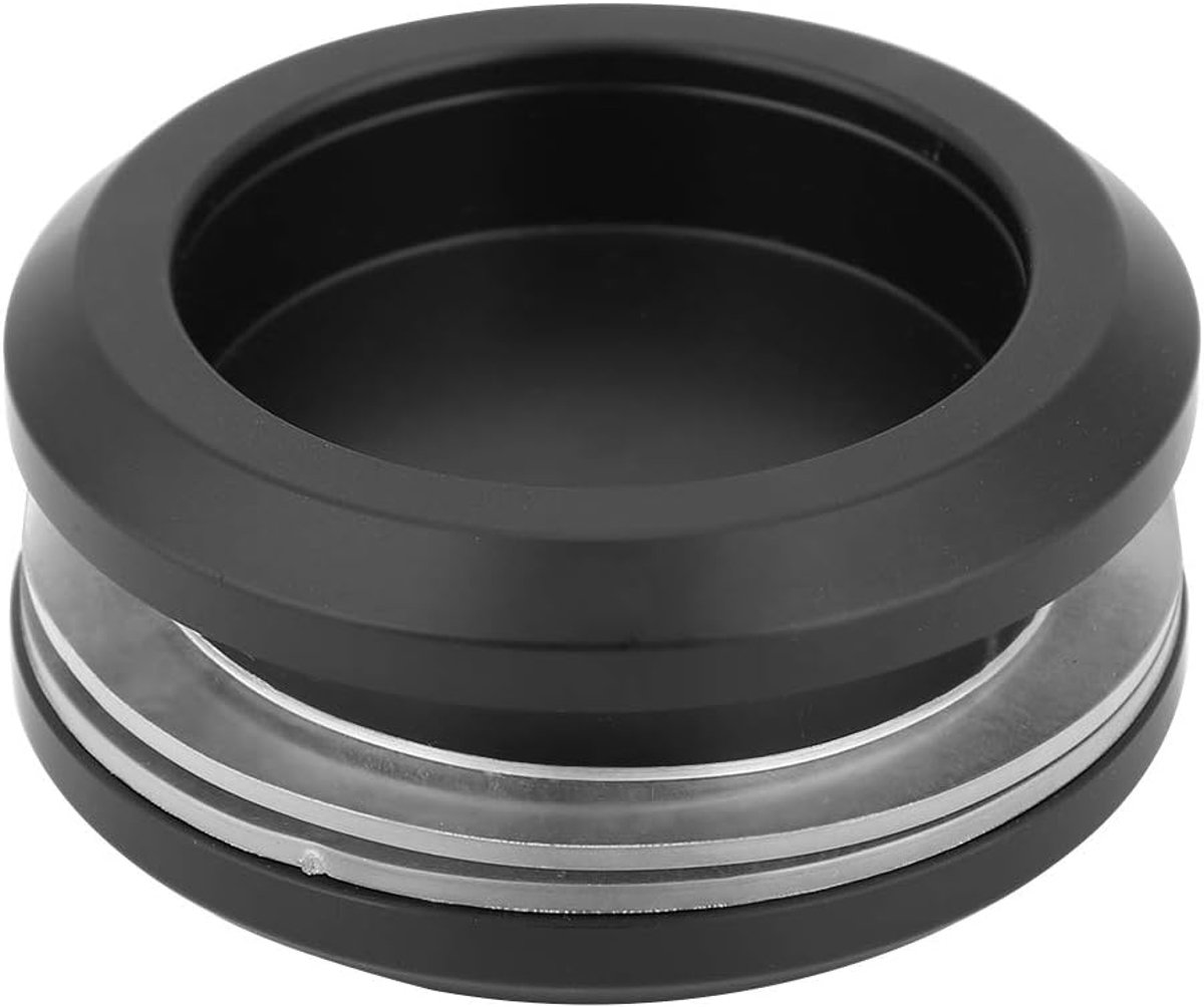 SnelShoppen - Aluminium Legering Glazen Deurknop Ronde Meubelkast Trekknop Zwart - Duurzaam, Comfortabel, Voor Kasten en Winkels