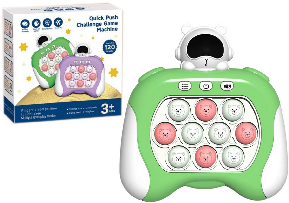 Space Pop It Sensory Game Verlichting op batterijen klinkt groen - UNI