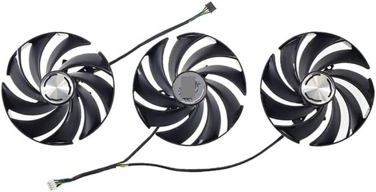 Grafische Kaart Ventilator - GPU Fan Koeler - Computer Koeling - 95mm Diameter - DC 12V 0.65A - Zwart