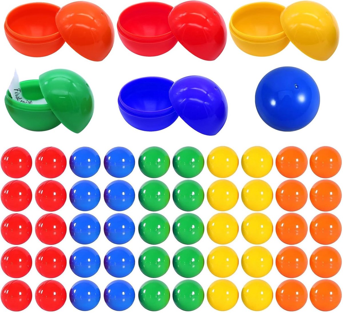 Tombola Ballen voor Feestjes - 50 Stuks Separable Plastic Ballen van 3cm voor Bingo en Loterij Spellen in 5 Kleuren