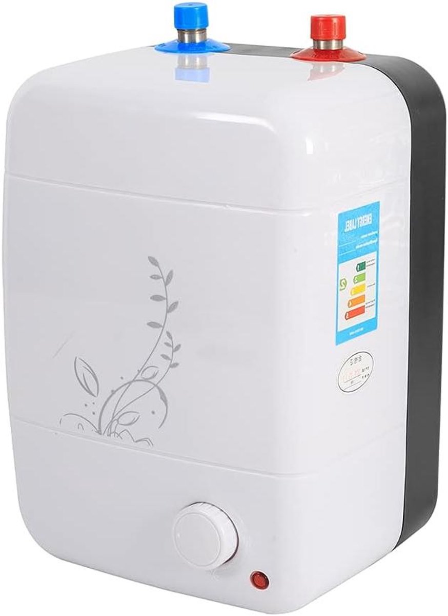 Elektrische Boiler - Kleine Waterverwarmer - Direct Warm Water - Roestvrij Staal - 10 Liter - Wit