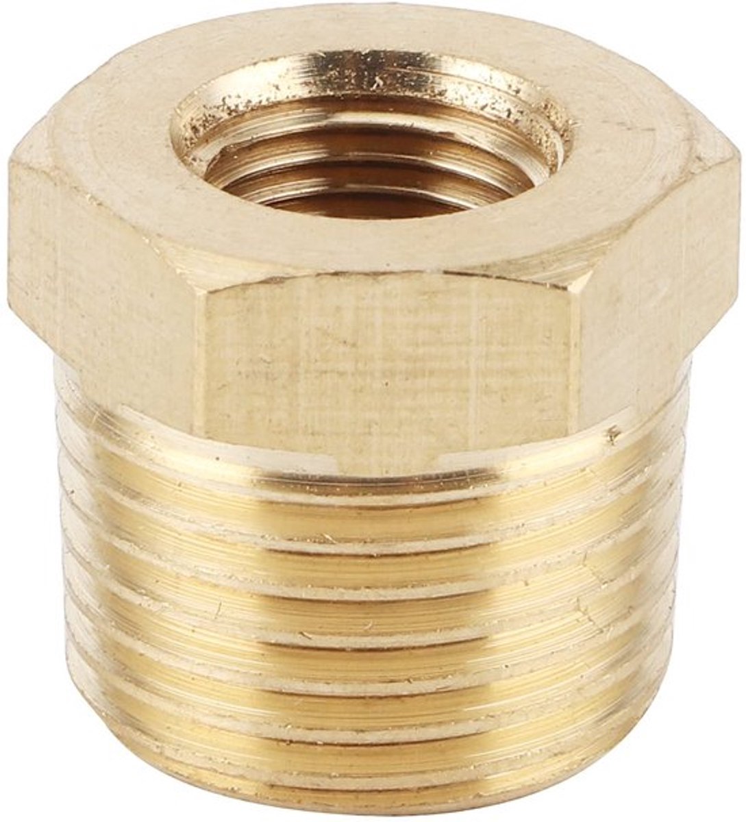 NPT Pipe Reducer Adapter - Water gas olie toepassingen - Duurzaam en sterk - 3/8 inch M naar 1/8 inch V - Voor leidingen - Geschikt voor...