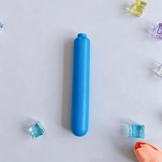 Herbruikbare IJssticks - Koelstokken Koelpakket - Dranken Koel Houden - Veilig en Slijtvast Materiaal - 6 stuks - Blauw — afbeelding 2