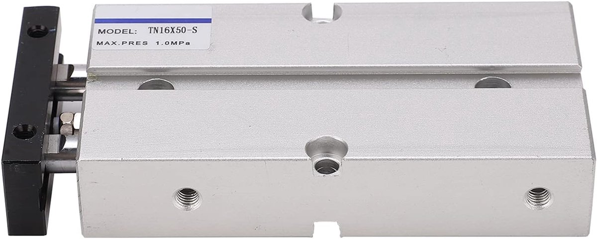 Air Cylinder, Double Acting Pneumatic Cylinder, Double Rod Double Shaft Cylinder,Aluminum Alloy, 0.1‑0.9MPa(TN16X50-S) - ShopVlot