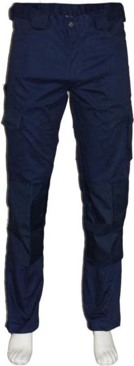 Werkbroek katoen/polyester navy maat 66