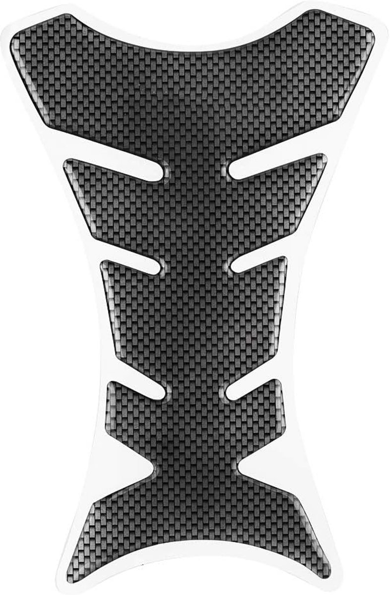 SnelShoppen - Universele Motor Protector PET Zelfklevende Tank Pad voor Motorfietsen - Haringbeen Design, Flexibel, 18.2x11.5 cm, Geschikt voor Japans