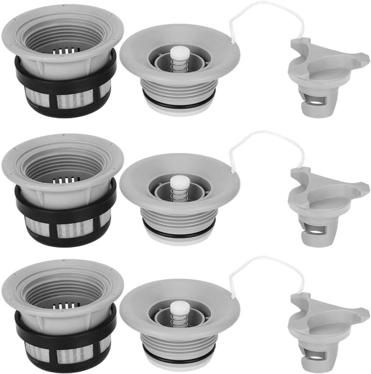 SnelShoppen - 0 Accessoires Voor Vliegtuigen Modellen - Hoogwaardige PVC Boot Luchtventiel Met Mesh Filter, Duurzaam, Corrosie Bestendig, Eenvoudig In