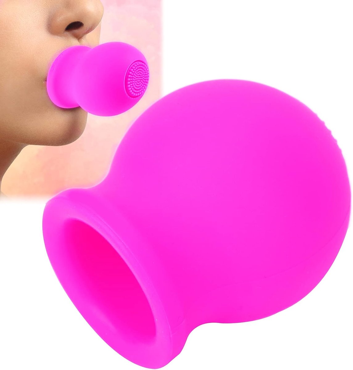 Lippenpomp - Siliconen - Roze - Professionele lipvergroting met massagefunctie - ShopVlot
