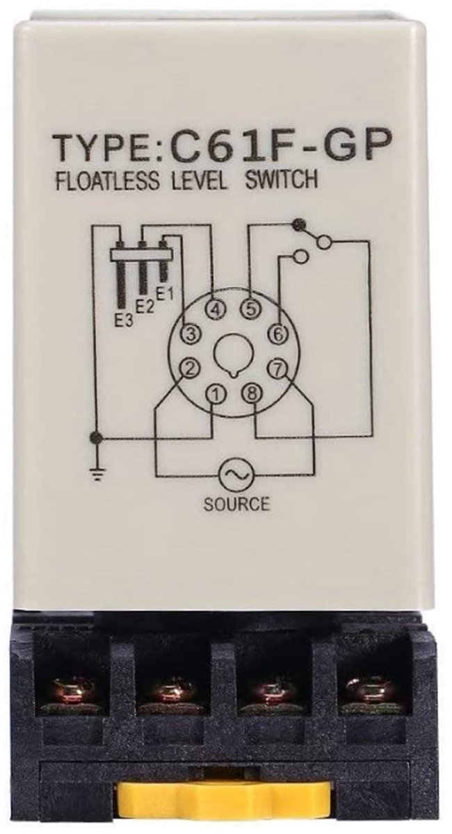 SnelShoppen - Float Switch Waterniveau Sensor Zonder Drijflichaam Waterniveau Controller C61F-GP AC 220V 50/60HZ Relais Detector Voor Landbouw en Indu