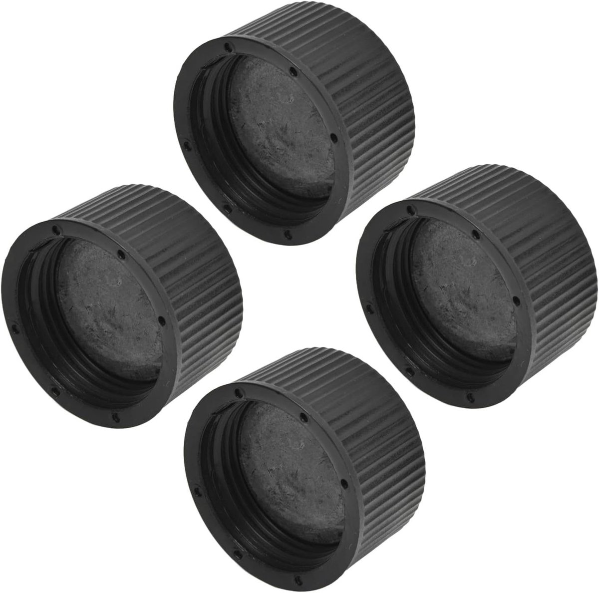 SnelShoppen - 4Delige Set Kunststof Afvoerplug en Pakking Vervanging voor Zwembad Zandfilter Tank Accessoires, Duurzaam, Eenvoudig te Installeren, Hog