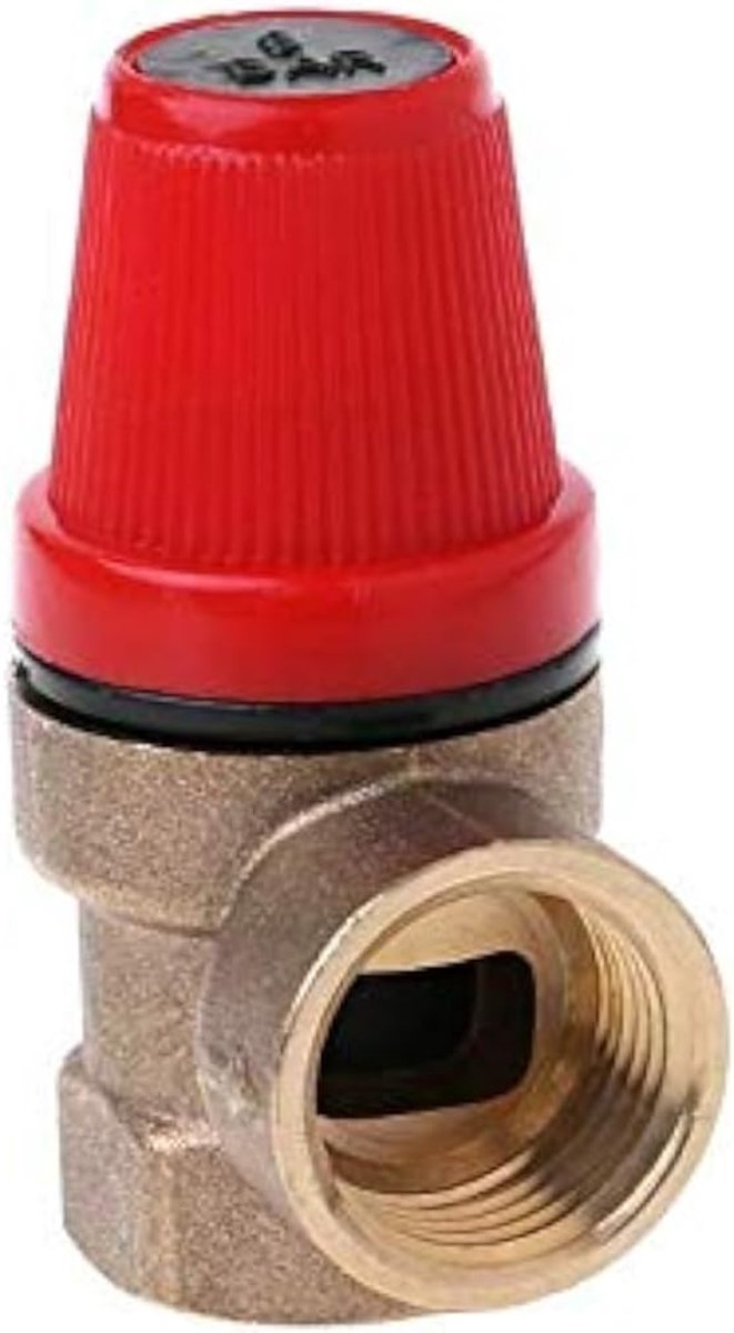 SnelShoppen - Relief Ventielen 1.2cm Vrouwelijke Drukverlagende Ventielbladen Veiligheidsventiel voor Water/Olie/Gas (6Bar)