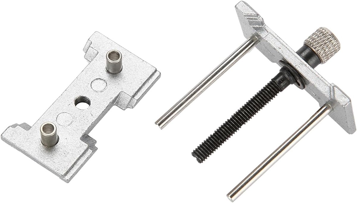 SnelShoppen - Watch Movement Holder, Watch Movement Clamp, 2 Zittingen Metaal Horloge Beweging Klemhouder, Basis Horloge Reparatie Onderhoud Tool, Vei