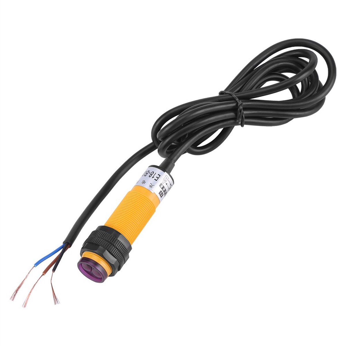 SnelShoppen - Optische Schakelaar Sensor E18-B03P1 5-30cm DC 3 Draad 6-36V PNP Infrarood Sensor Schakelaar voor Industrie en Automatisering