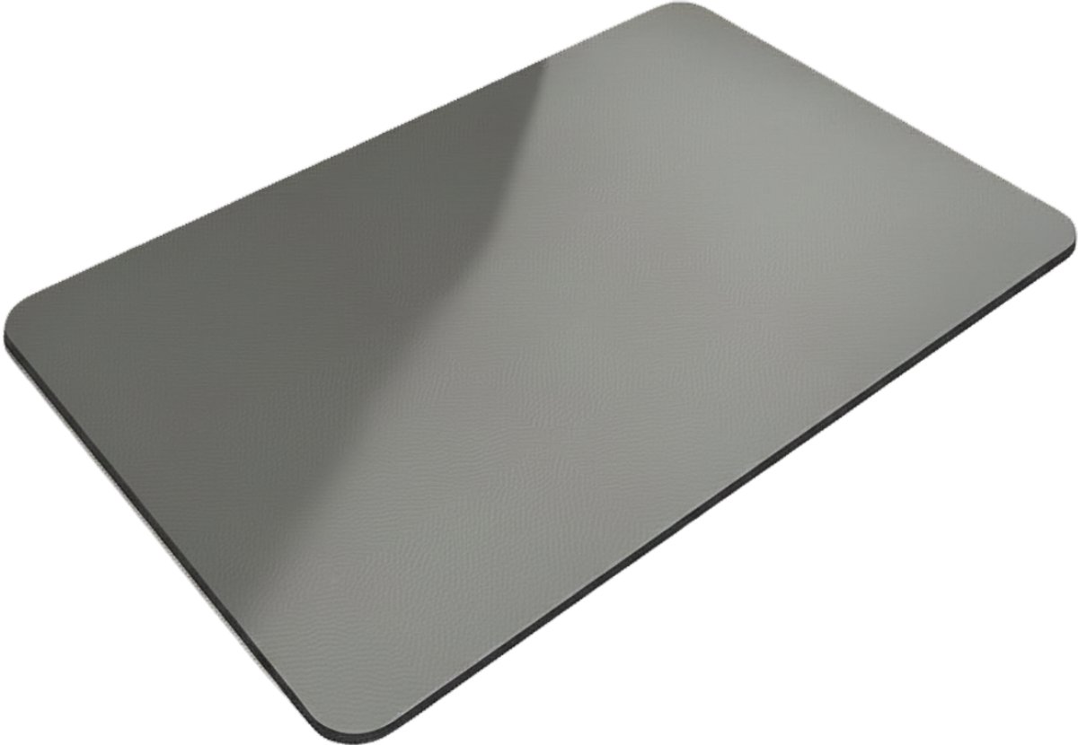 Lìon® Antislip Douchemat - 60x40cm - Antislip Zachte Badmat - Douchemat voor Buiten - Lichtgrijs - 60cm x 40cm x 1cm