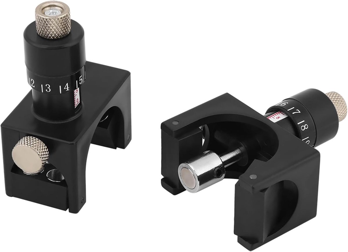 SnelShoppen - 2 Stuks Magnetische Planer Mes Instel Jig Gauge Setter Verstelbare Houtbewerkings Tool Voor Planer Messen