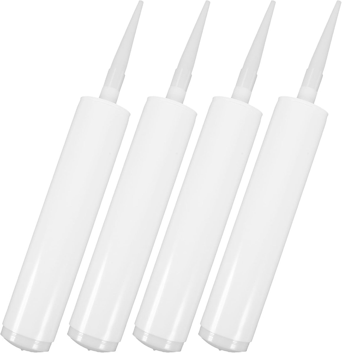 SnelShoppen - 4 Stuks Lege Sealing Tubes Herbruikbare Cartouches voor Fissures, Tegels en Reparaties - Lichtgewicht, Hoge Precisie, Grote Capaciteit -