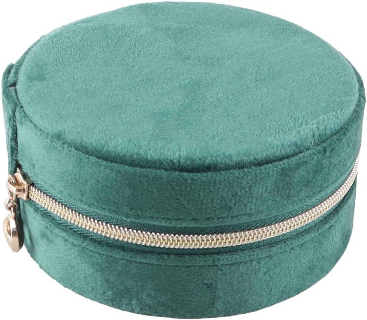 SnelShoppen - Mini Velvet Reis Sieradenbox, Reissieraden Organizer, Kleine Sieraden Organizer voor Ringen, Oorbellen, Halskettingen en Armbanden, Donk