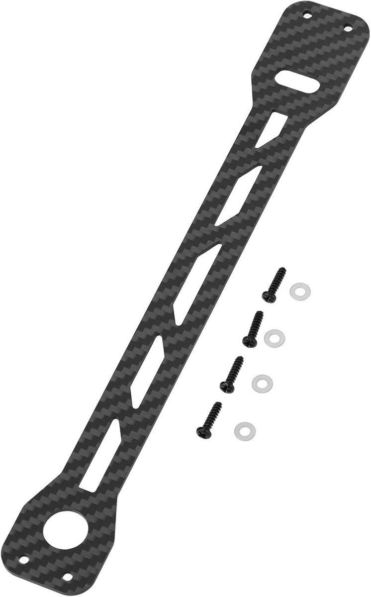 Topdeck carbon fibre - compatibel met TA-MIYA TT02 en TT02D - verhoogde stabiliteit - verbeterde responsiviteit - ShopVlot