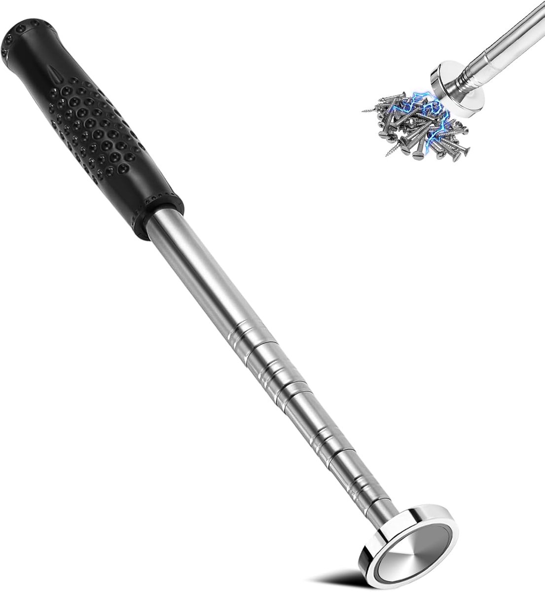 Telescopic Magnet, Magnetic Pickup Rod, Magnetic Telescopic Rod, Magnetic Pickup Bar Tool, Extendable 23 to 104 cm, 16 - ShopVlot