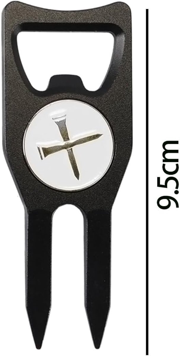6-in-1 Golf Divot Reparatietool met Magnetische Balmarker — afbeelding 3