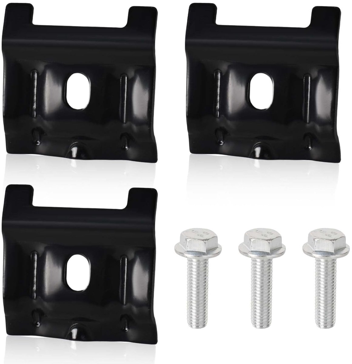 3 x Metal Car Battery, Vibration Attachment, Battery Clamp, with Screw, Battery Clamp, with Screws - ShopVlot