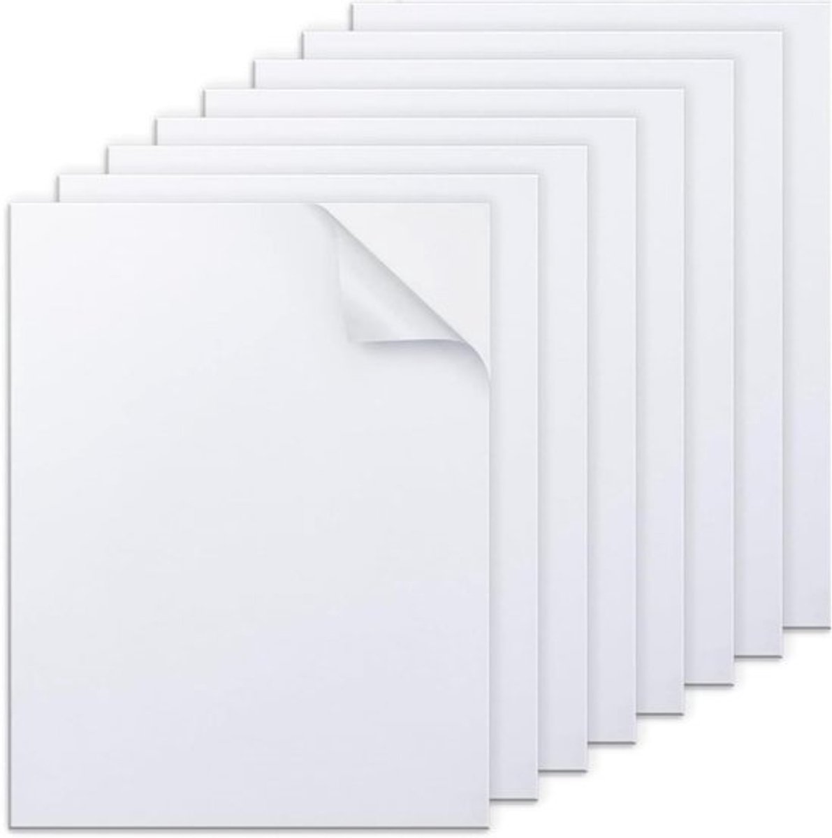 8-delige Zelfklevende Witte Foamplaten 300mm x 200mm x 2mm voor Meubels, Deuren en Creatieve Klussen