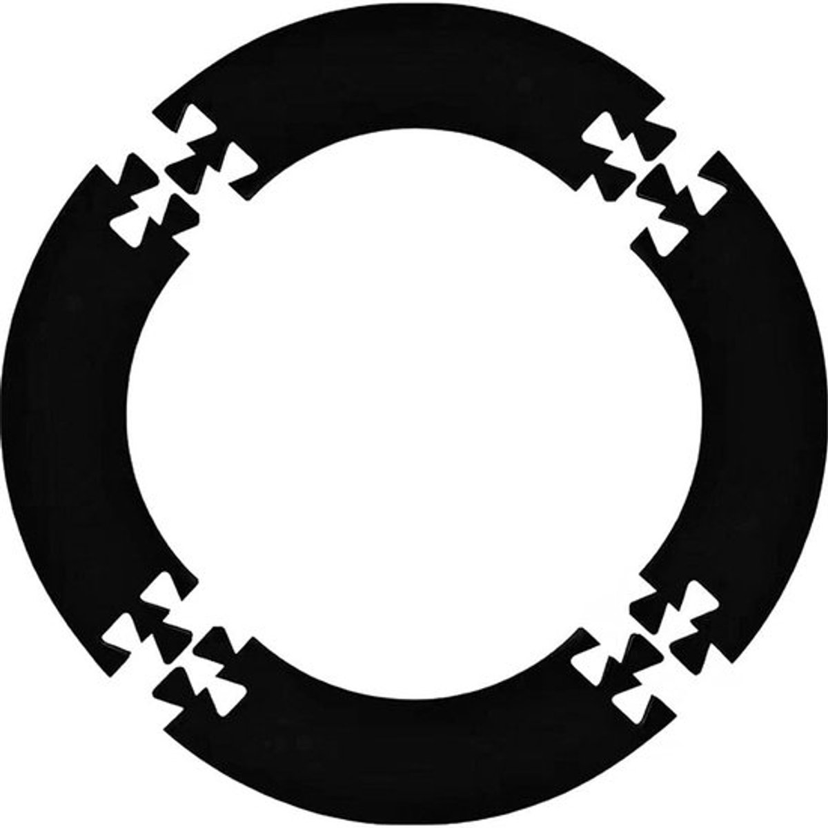 Dartbord Muurbeschermer Dubbelzijdig - Beschermhoes - Schuimmateriaal - Standaardformaat - Waterdicht - Diameter 71 cm - Dartbordring