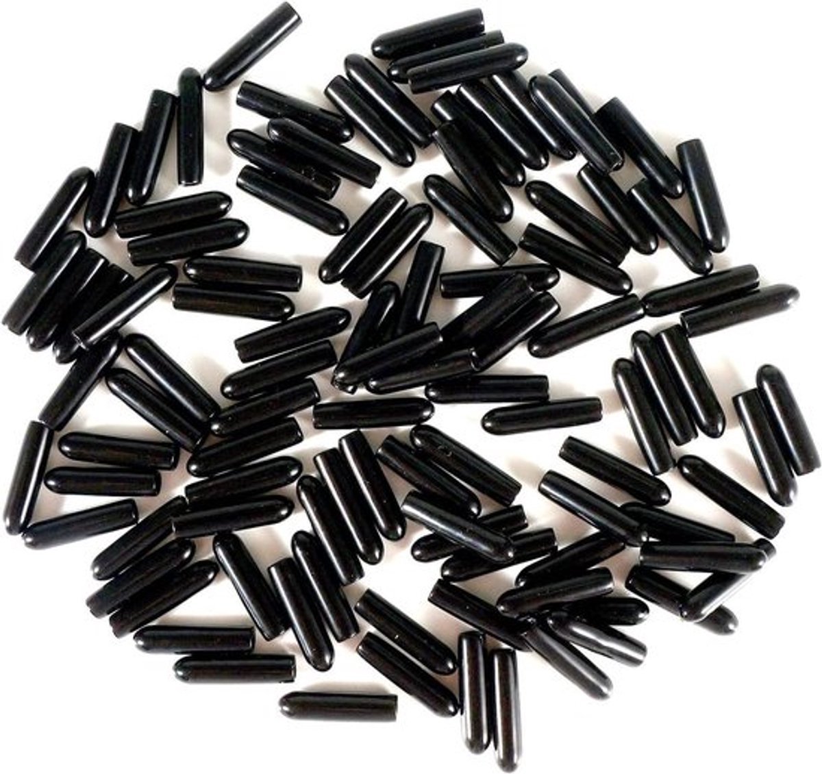 Duurzame PVC rubberen beschermers voor ronde buizen - 100 stuks - Binnen diameter 4 mm - Zwarte eindkappen voor schroeven en buizen